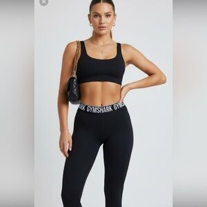 Gym Shark Black & White Capris Leggings Size Small